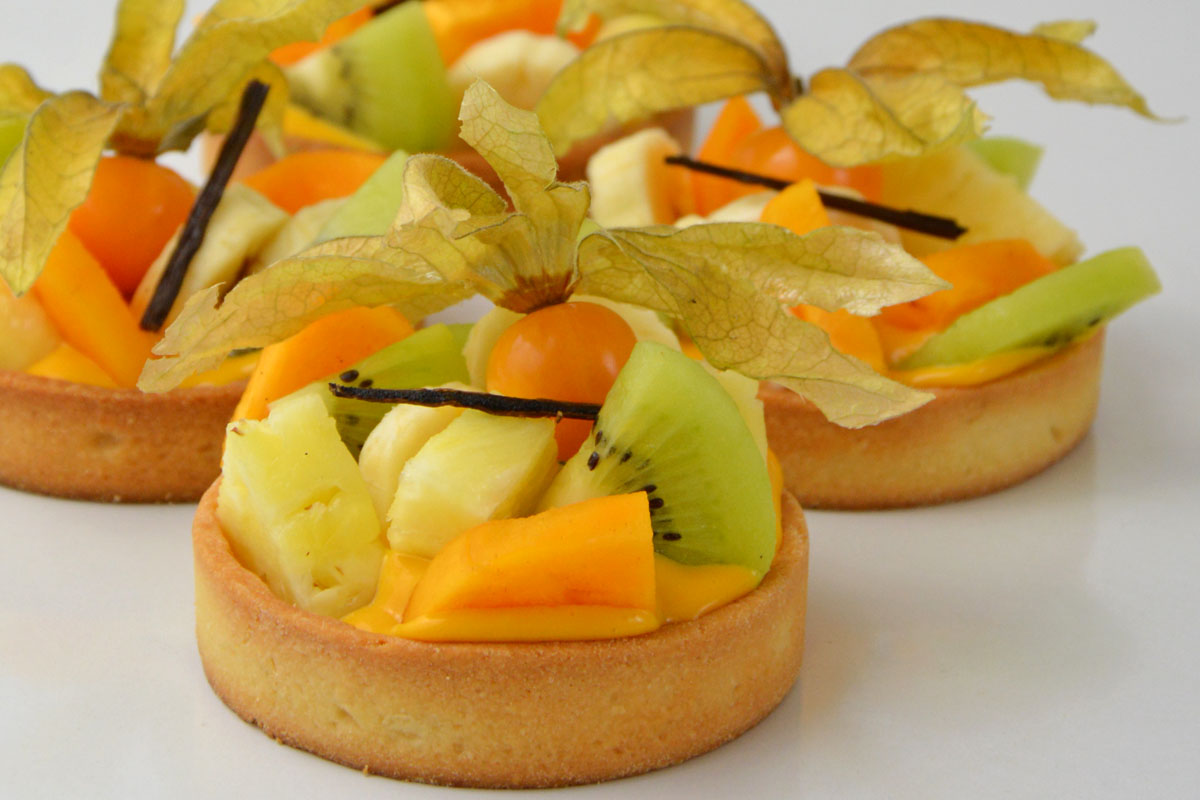 Tartelettes aux fruits exotiques Rezept