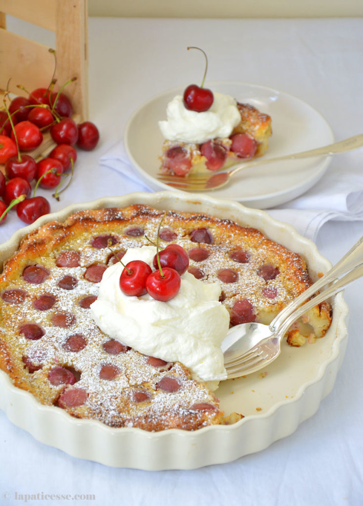 Clafoutis aux cerises Rezept Kirschauflauf Sahne