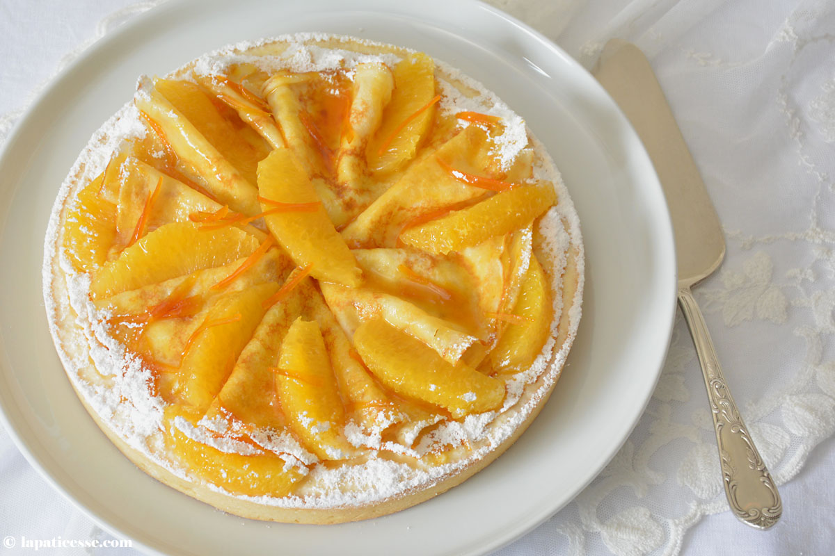 Tarte Crêpes Suzette Rezept Orangen