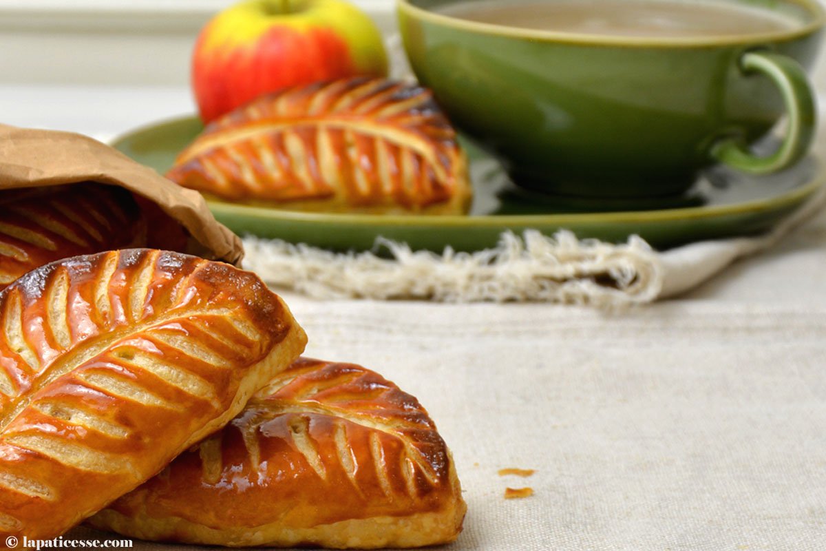 Chaussons aux pommes französische Apfeltaschen Rezept Blätterteig