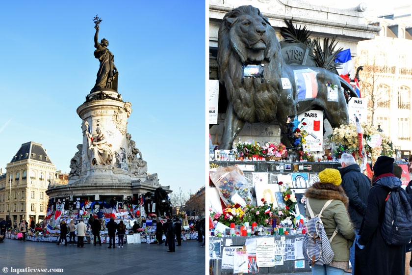 Paris Place de la République Attentat Opfer Gedenken