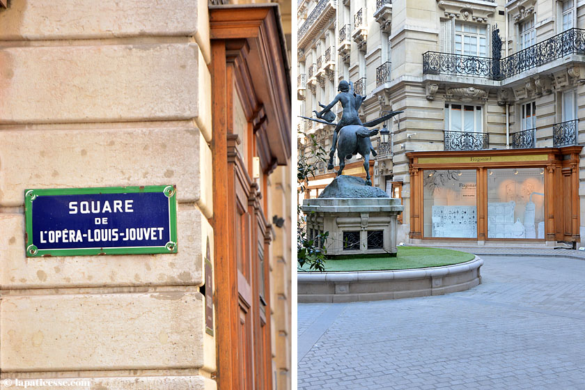 Paris Square de l'Opéra Louis Jouvet Fragonard