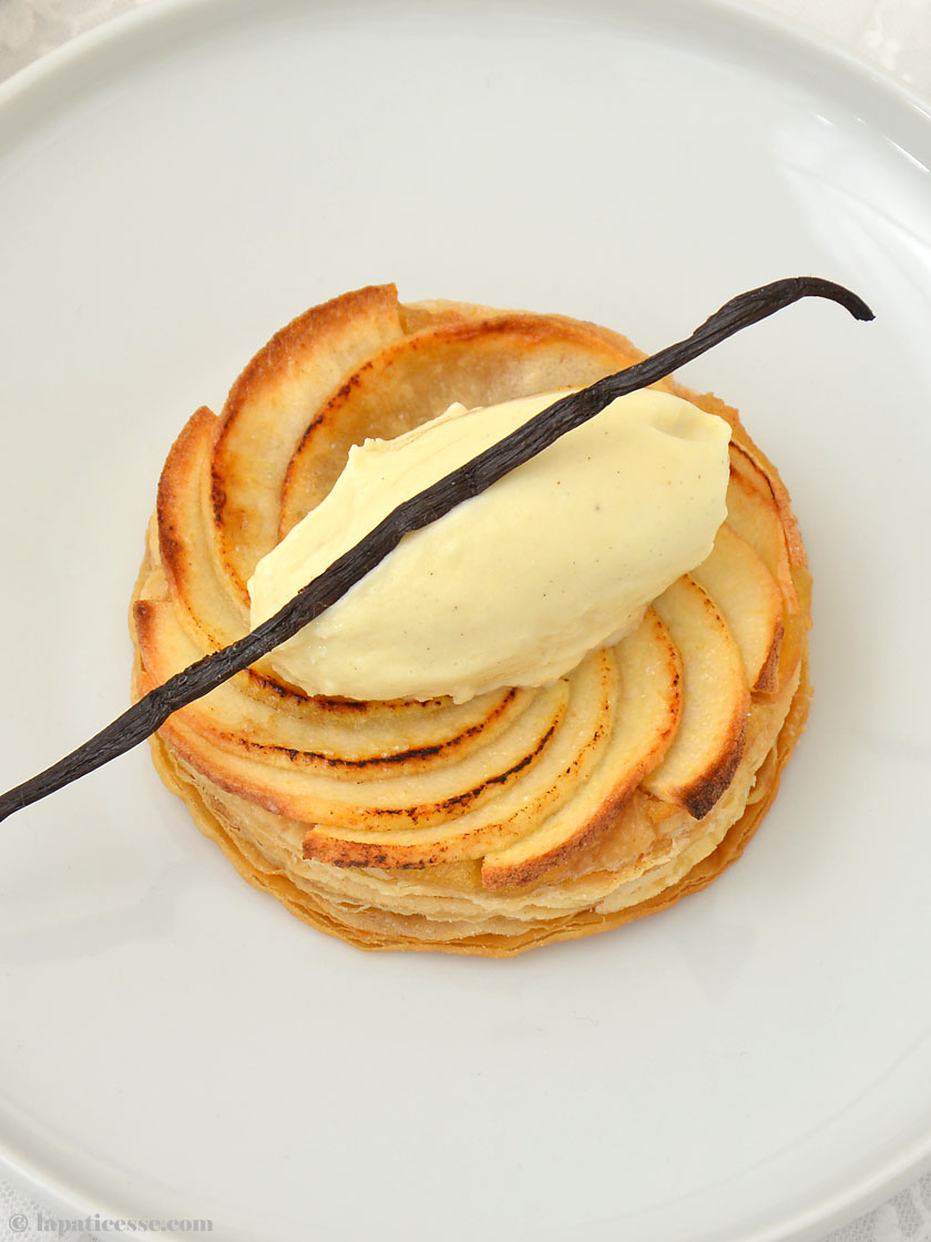 Tarte fine aux pommes Feine Apfeltarte Bourbon Vanille Rezept