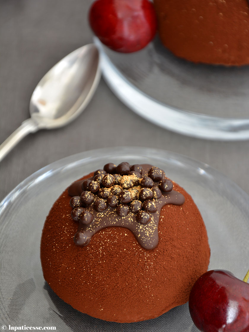 Dunkle Schokoladen-Eisbombe »Bombe glacée au chocolat noir« - La ...