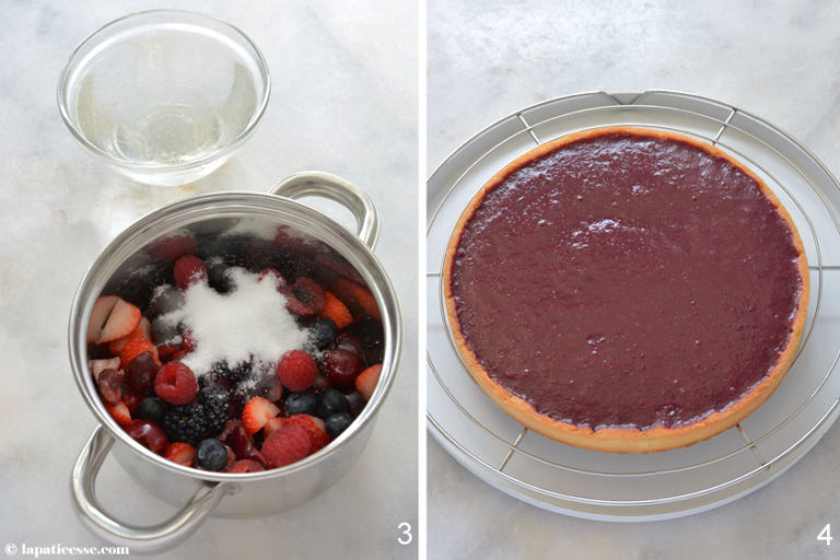 Tarte mit roten Früchten (Beeren) »Tarte aux fruits rouges« - La ...