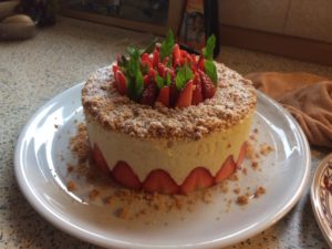 französische Erdbeertorte Fraisier