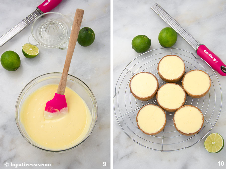 Limettentarte mit Basilikum Rezept Tarte au citron vert et basilic Zubereitung 9-10