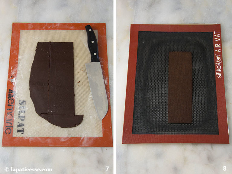 Bûche de Noël Französischer Weihnachtsscheit mit Schokolade, Pflaume ...