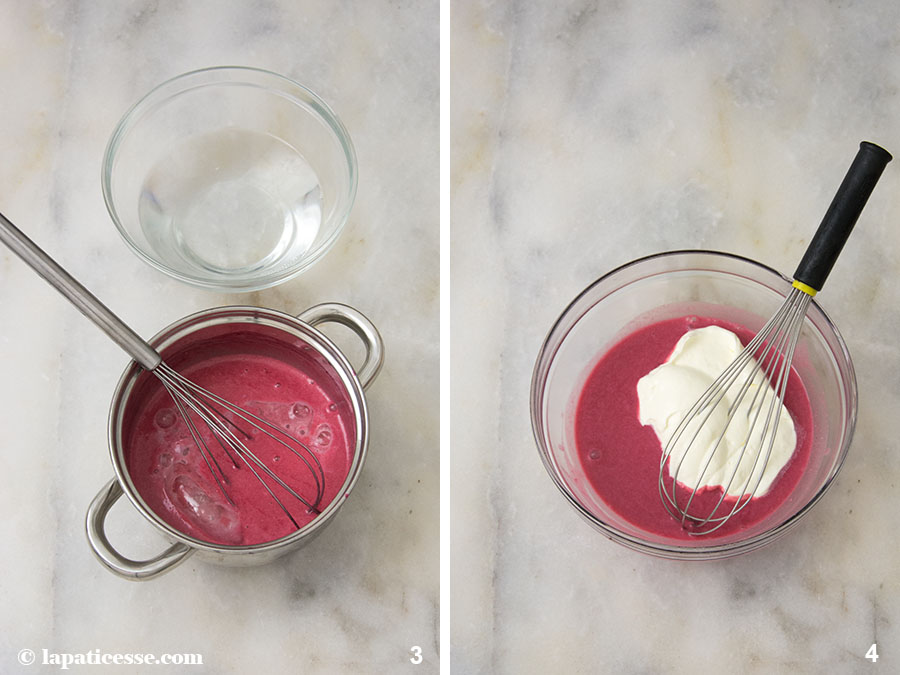 Beeren-Törtchen Rezept Petits gâteaux aux fruits rouges Waldrüchte Mousse Zubereitung 3-4