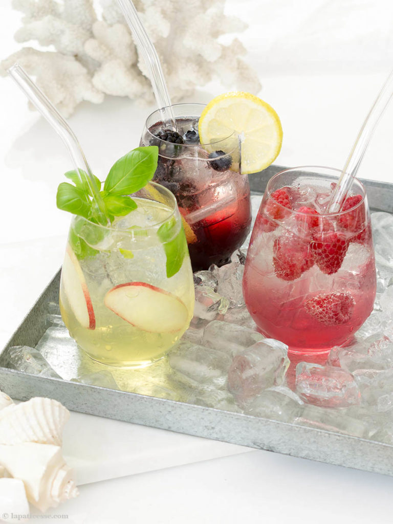 Weinlimonade Rezept Weinsirup Limonade au vin rouge Sirop Poolparty